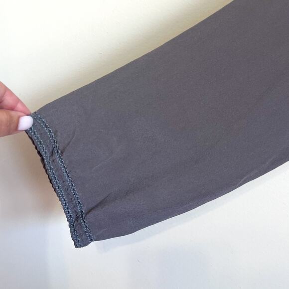 Johnny Was Biya Alka Silk Embroidered Tunic Top Size M Boho Lagenlook Artsy Folk - Picture 5 of 8